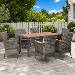 Enhance Your Outdoor Space with This 7-Piece Dining Set