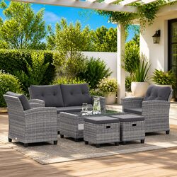 Transform Your Patio with This 6-Piece Sofa Set
