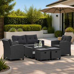 Enhance Your Outdoor Space with This 6-Piece Sofa Set