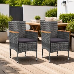 Enhance Your Outdoor Space with Grey Dining Chairs Set