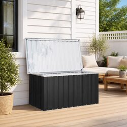Outdoor Storage Box in Anthracite for Patio or Deck