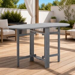 Elevate Your Outdoor Space with This Grey Folding Table