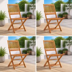 Enhance Your Outdoor Space with 4 Folding Chairs