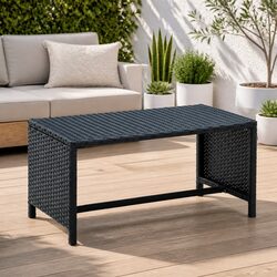 Enhance Your Outdoor Space with This Black Coffee Table