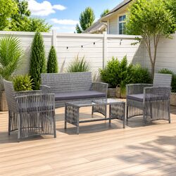4-Piece Outdoor Furniture Set: Create Your Oasis