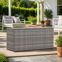 Enhance Your Outdoor Space with a Grey Storage Chest
