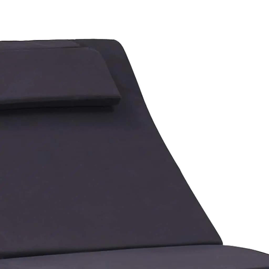Sun Lounger Recliner Chair Outdoor Sunbed Poly Rattan Garden Patio Furniture