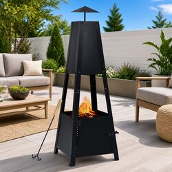 Enhance Your Outdoor Space with a Black Pyramid Fire Pit