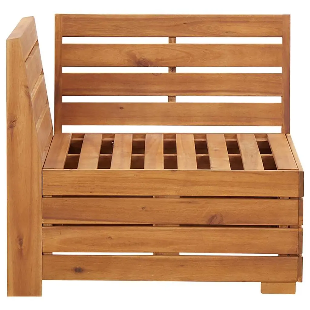 Wooden Corner Sofa Outdoor Garden Sectional Modular Seating with Removable Cushions