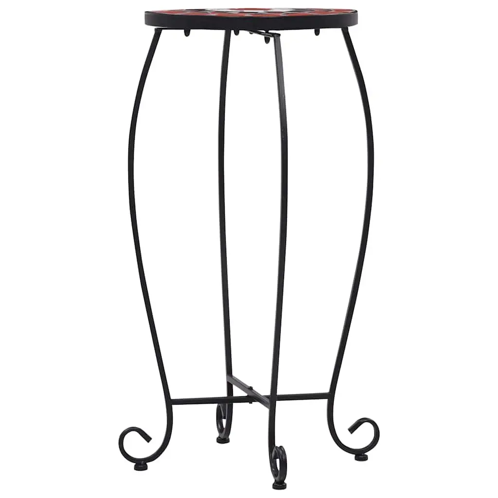 Mosaic Table Set 3 Piece Ceramic Top Iron Frame Garden Balcony Patio Furniture