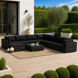 Transform Your Outdoor Space with 9 Piece Rattan Set