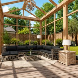 Enhance Your Outdoor Space with 8 Piece Rattan Lounge Set