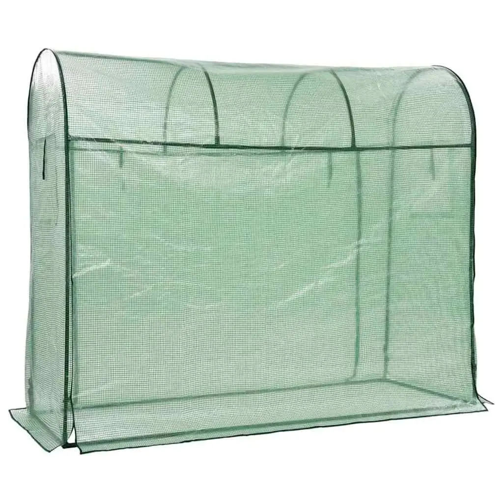 Greenhouse 200 x 80 x 170 cm Zippered Door Powder-coated Steel Frame Garden Growing Season Extension