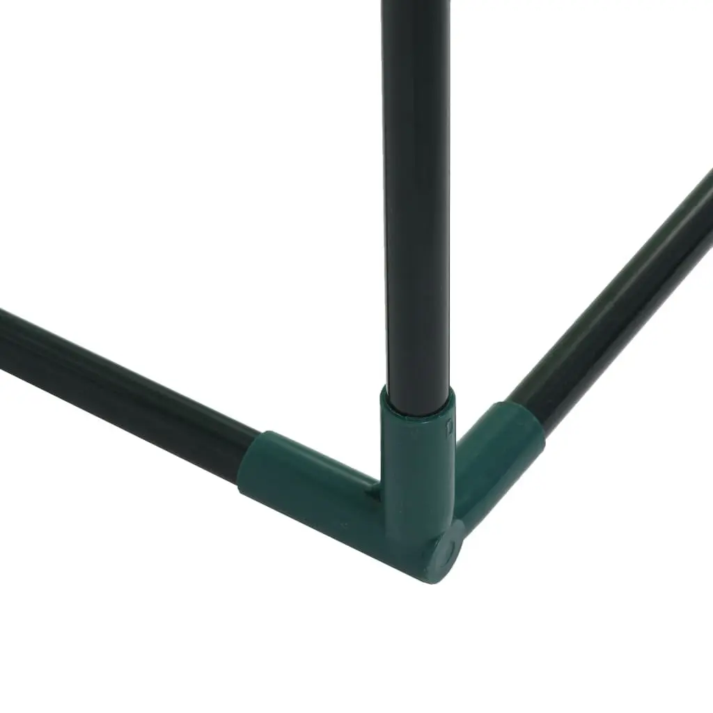 Greenhouse 200 x 80 x 170 cm Zippered Door Powder-coated Steel Frame Garden Growing Season Extension