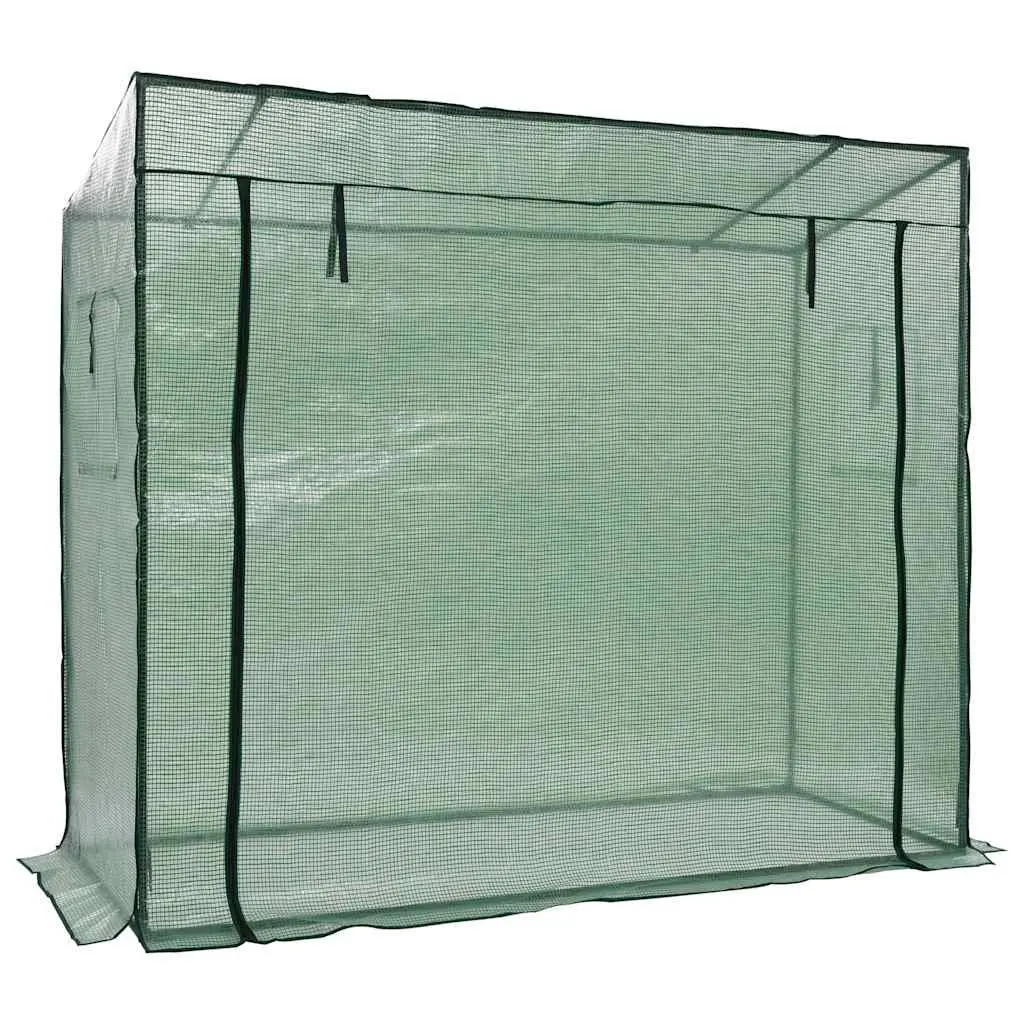 Walk-in Greenhouse 200x80x173cm Green Steel Frame UV Protected Portable Garden