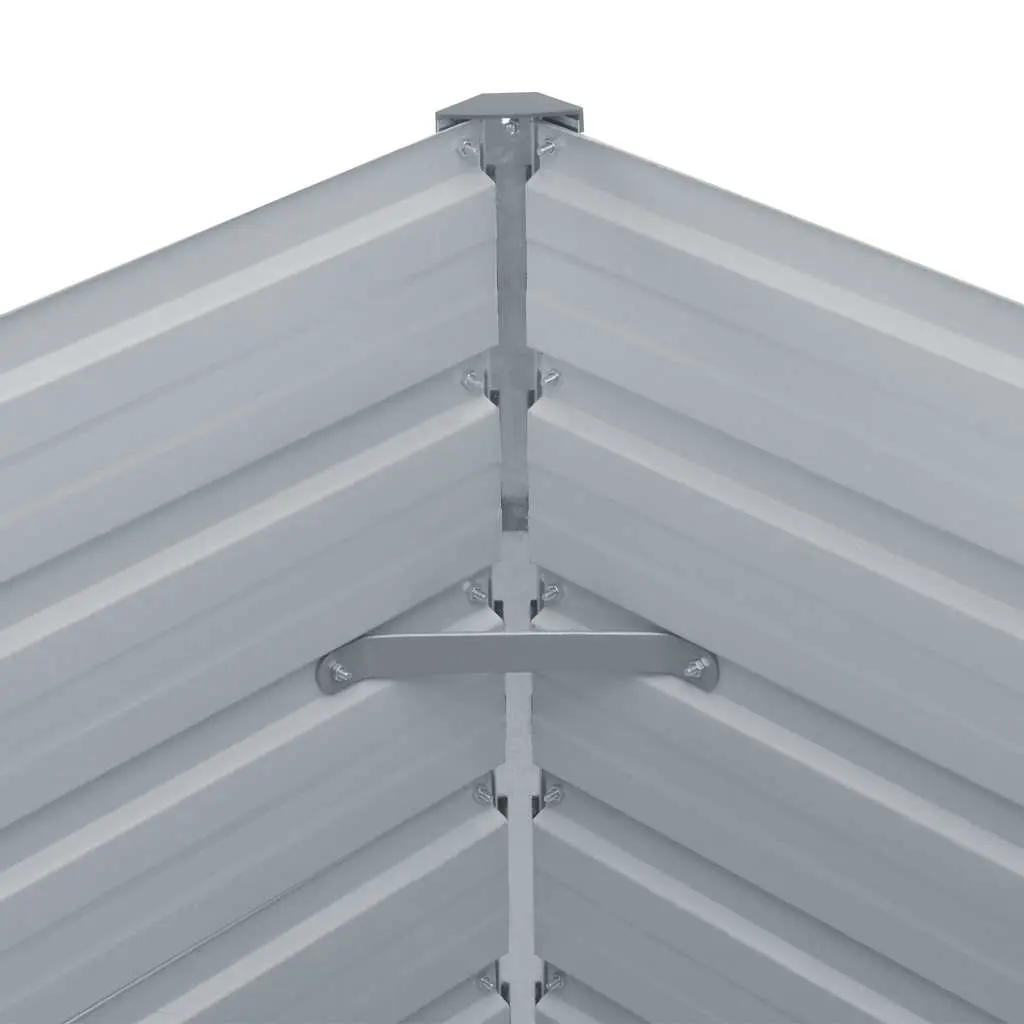 Raised Garden Bed 160x80x45 cm Rectangular Planter Steel Construction