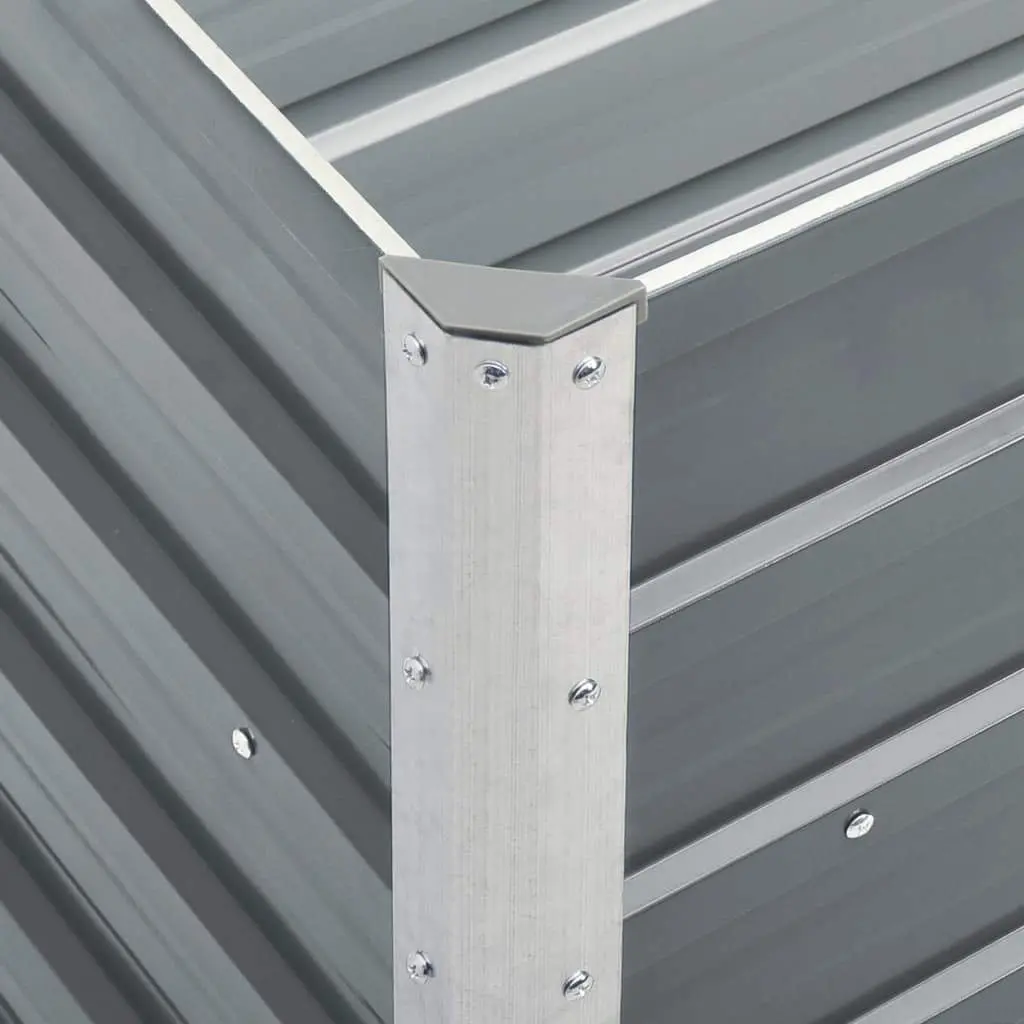 Garden Raised Bed 240x40x77cm Galvanised Steel Outdoor Planter Box
