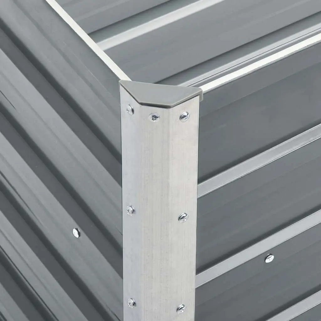 Garden Raised Bed Planter Box 240 x 40 x 45 cm Weather Resistant Heavy-Duty Galvanised Steel Frame