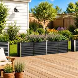 Garden Box for Balconies and Patios 320x40x77 cm Anthracite