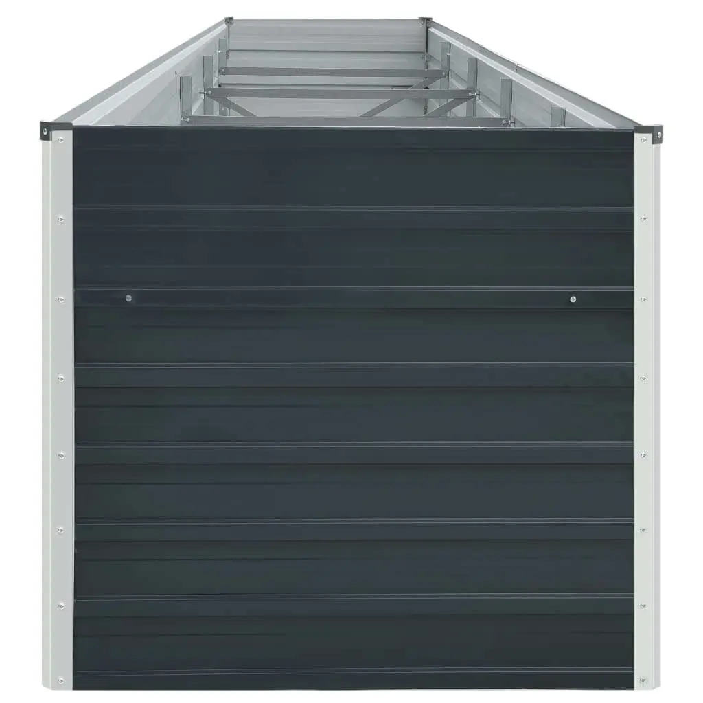 Raised Garden Bed 400x80x45 cm Galvanised Steel Weather Resistant Planter Box Outdoor