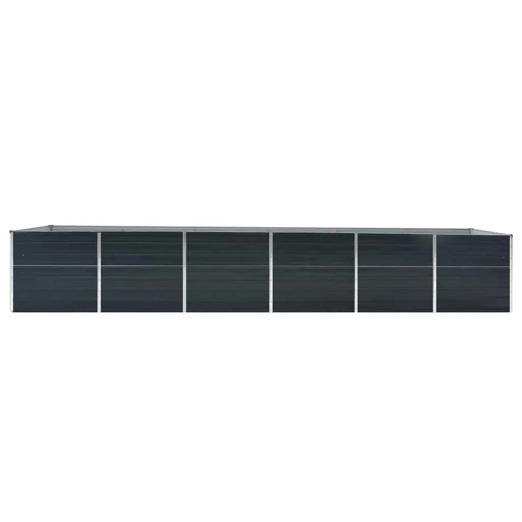 Raised Garden Bed Planter Box 480 x 80 x 77 cm Weather Resistant Outdoor Container for Vegetables Flowers Herbs