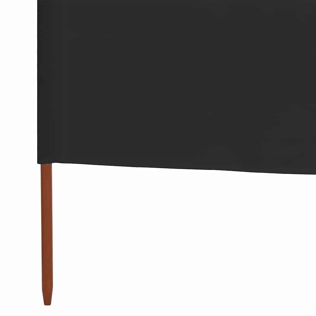 3-Panel Folding Wind Screen 400x160cm Outdoor Garden Shelter Anthracite