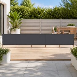 5-Panel Folding Wind Screen Outdoor Garden Shelter Anthracite 600x160cm