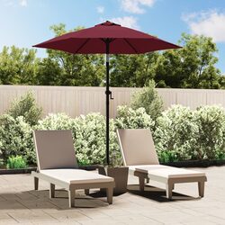 Enhance Your Outdoor Space with a Red Burgundy Parasol
