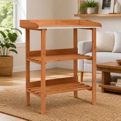 Elevate Your Space with a 3-Shelf Wooden Plant Stand