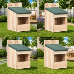 Enhance Your Garden with 4 Wooden Birdhouses