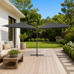 Enhance Your Garden with a 250x250 cm Double Parasol Umbrella