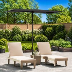 Enhance Your Garden with Our Stylish 180x110cm Black Parasol