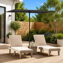 Stylish Outdoor Umbrella 2x1.5m Anthracite Canopy