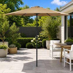 Enhance Your Outdoor Oasis with a Taupe Garden Parasol