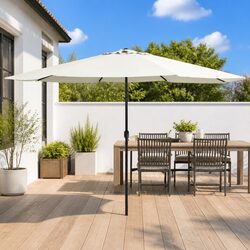 Enhance Your Outdoors with a 390cm White Garden Parasol