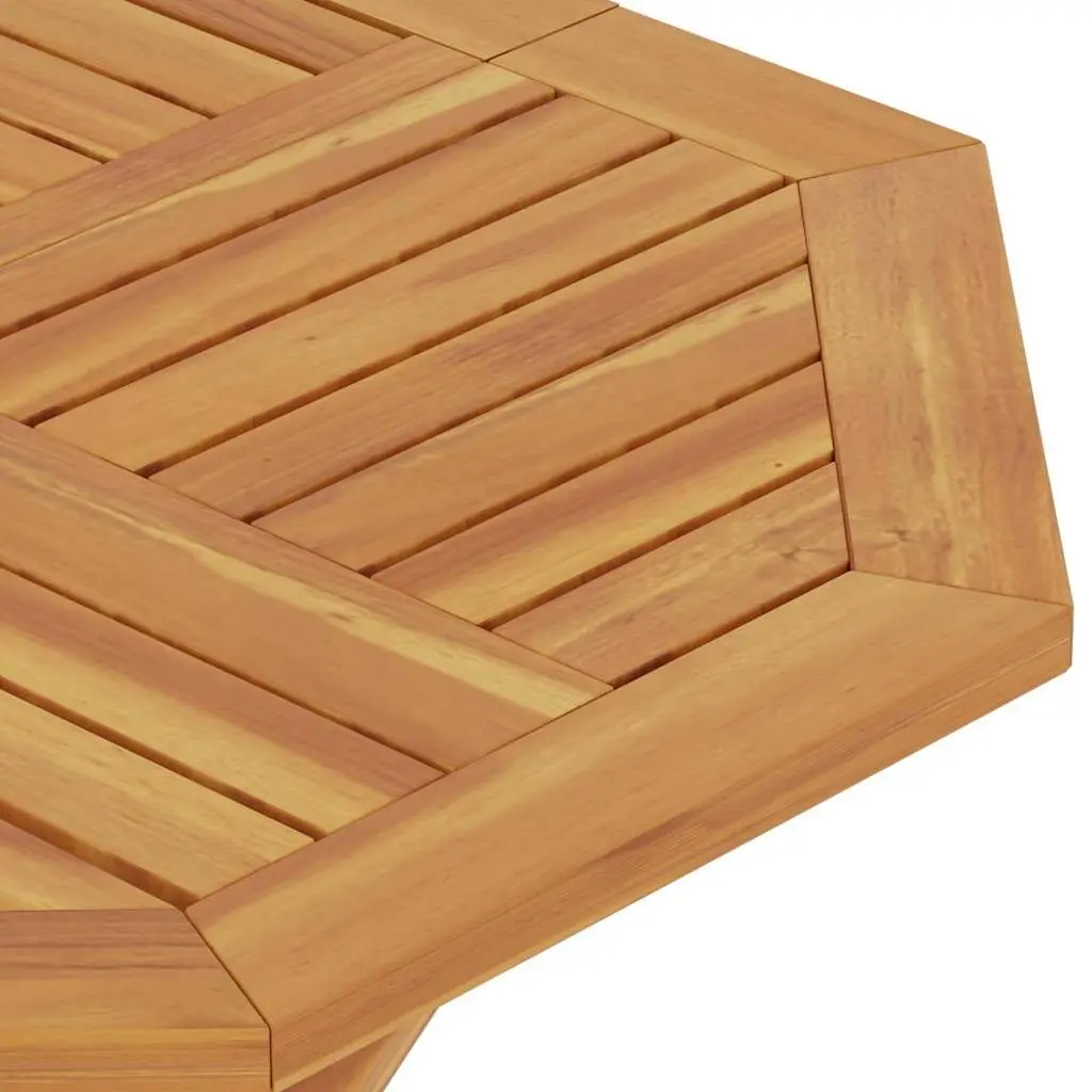 Folding Outdoor Dining Table 85x85x76cm Solid Teak Wood Weather Resistant Brown