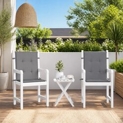 Upgrade Your Outdoor Space with Grey Lowback Chair Cushions