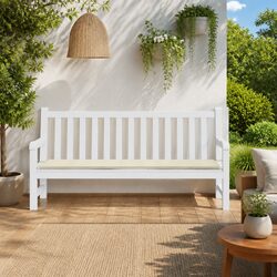 Stylish Garden Bench Cushion in Cream for Outdoor Comfort