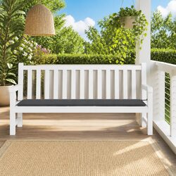 Stylish Black Garden Bench Cushion 200x50x3 cm for Your Space