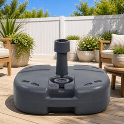 Elegant Grey Umbrella Base for Your Outdoor Space