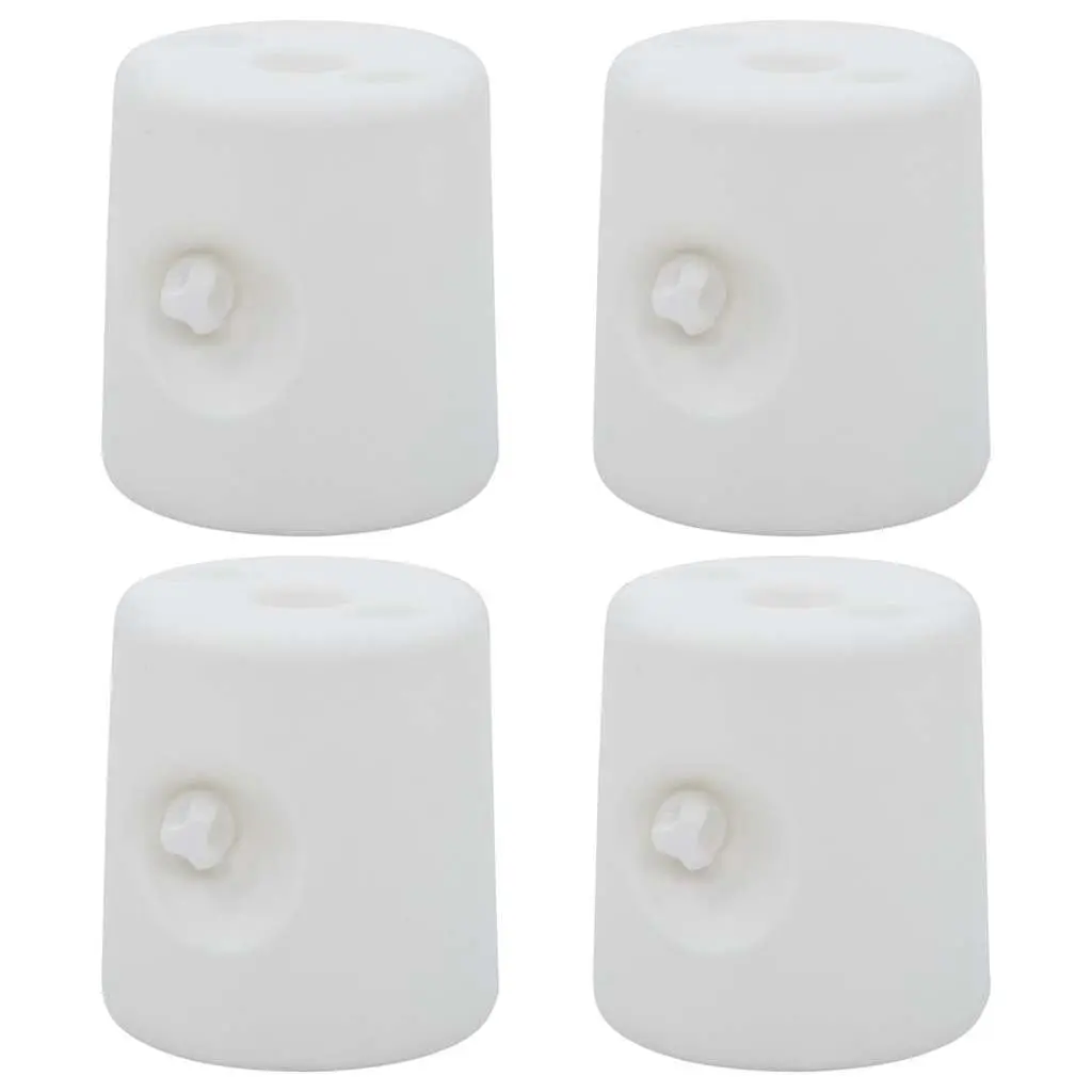 Gazebo Weights 4 Piece Set Fillable Stabiliser Base Weather Resistant White