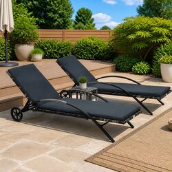 Enhance Your Outdoor Space with Lounger Set and Table