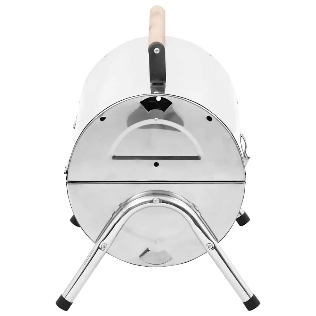 Portable Tabletop Charcoal BBQ Grill with Double Cooking Grids Camping Picnic