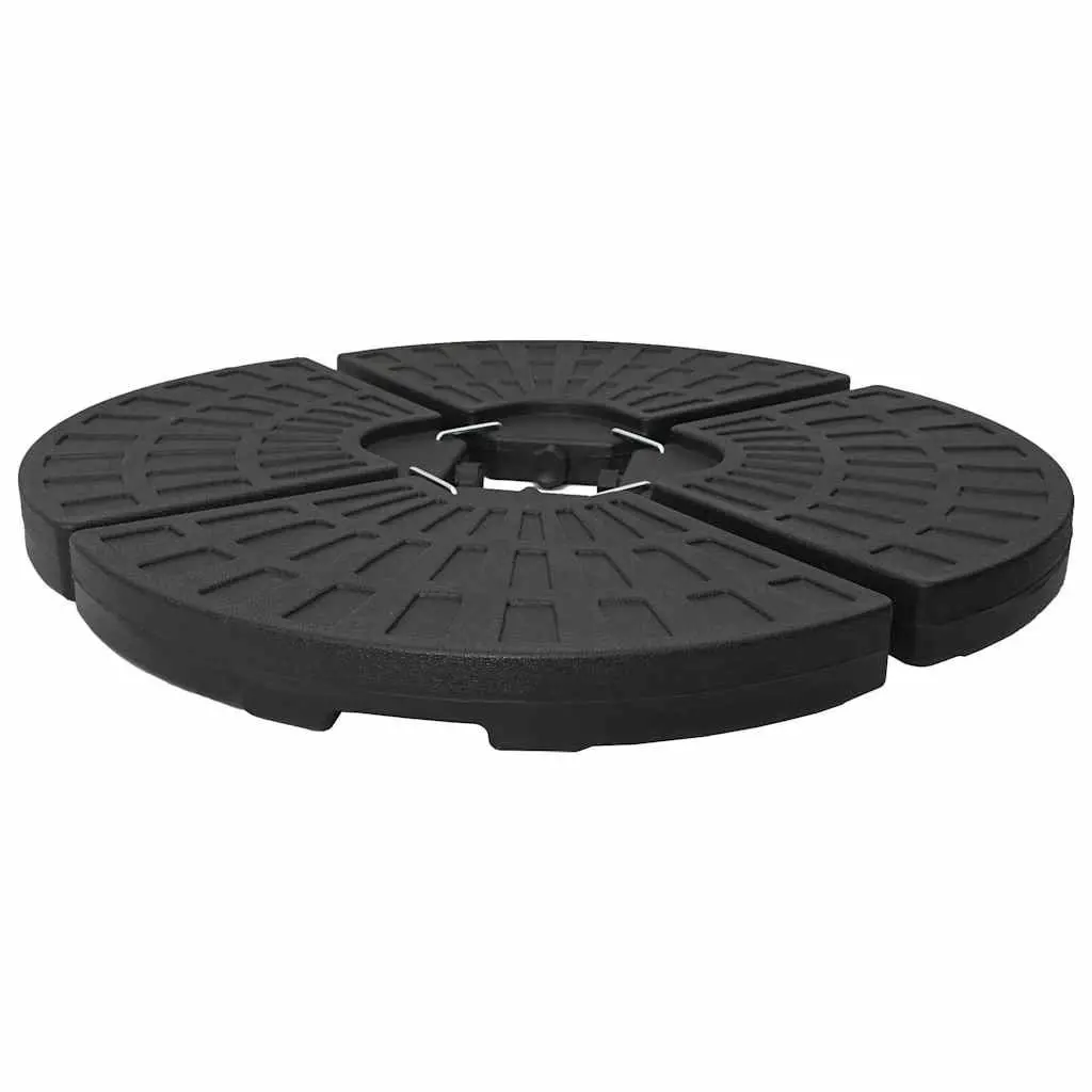 Umbrella Base Set of 4 Fan-shaped Heavy Duty Water Sand Fillable