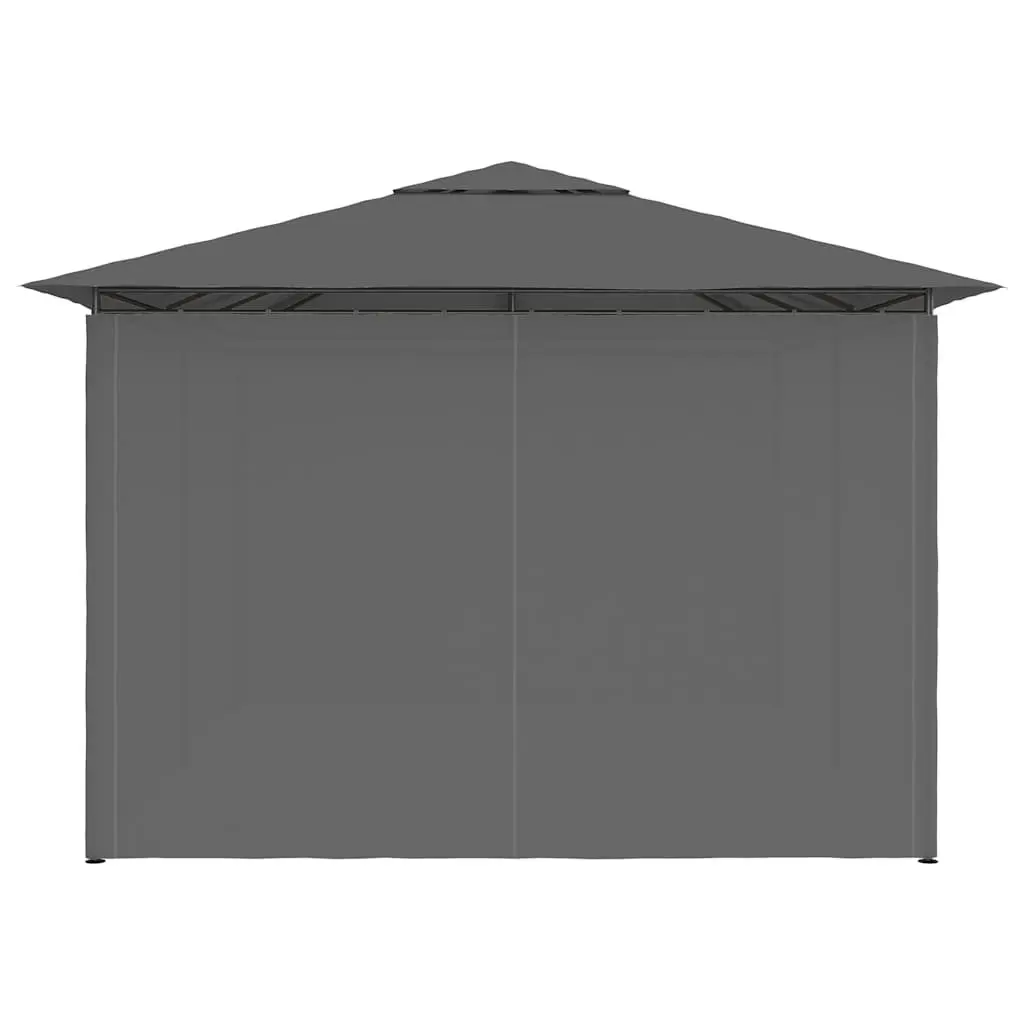 Garden Marquee Gazebo 4x3m Outdoor Canopy Curtains Anthracite Pavilion Sunshade