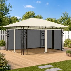 Enhance Your Outdoor Space with a Cream Gazebo 4x3x2.73m
