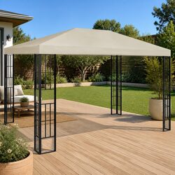 Enhance Your Garden with a 3x4 m Cream Gazebo