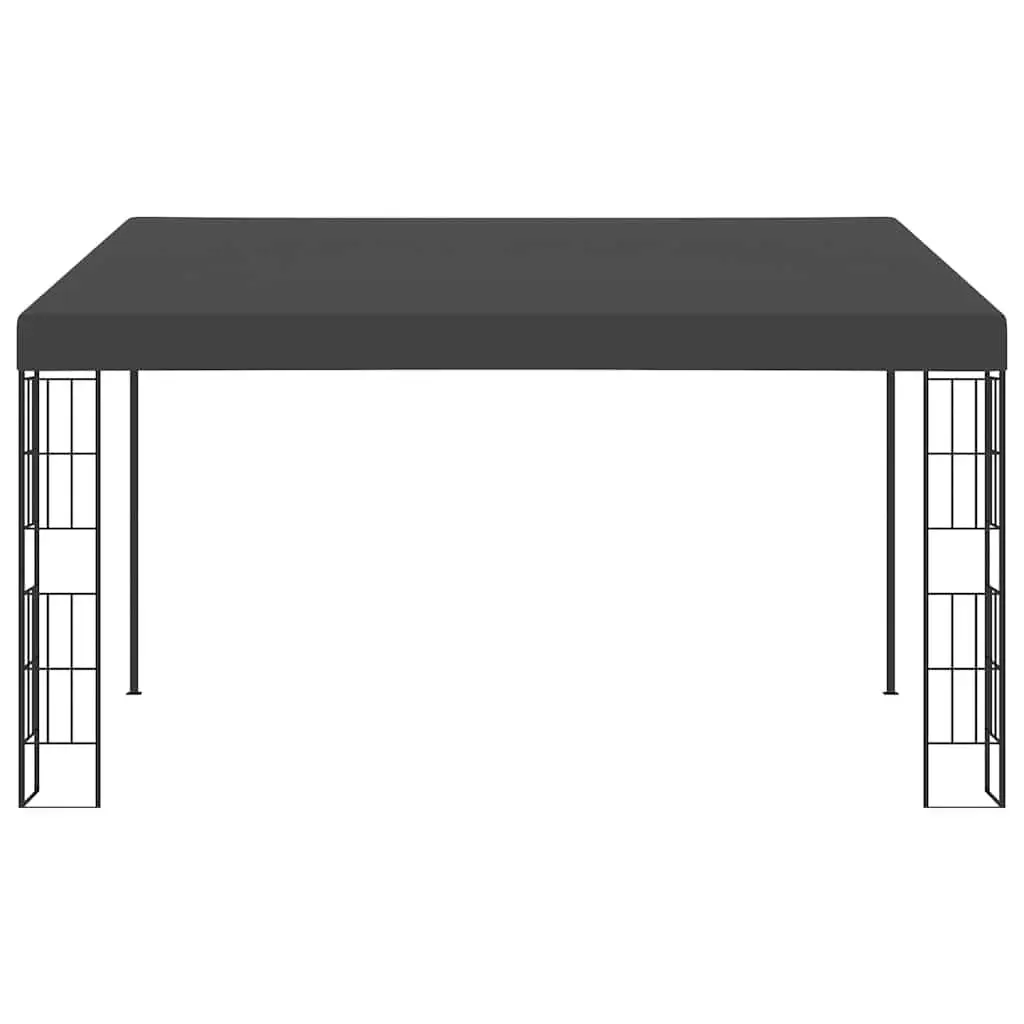 Wall-mounted Gazebo 3x4 m Anthracite Retractable Patio Sun Shade Shelter