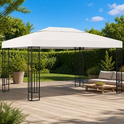 Enhance Your Outdoor Space with Cream 3x4 m Gazebo