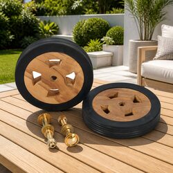 Enhance Your Garden with Sunlounger Spare Wheels - 2pc